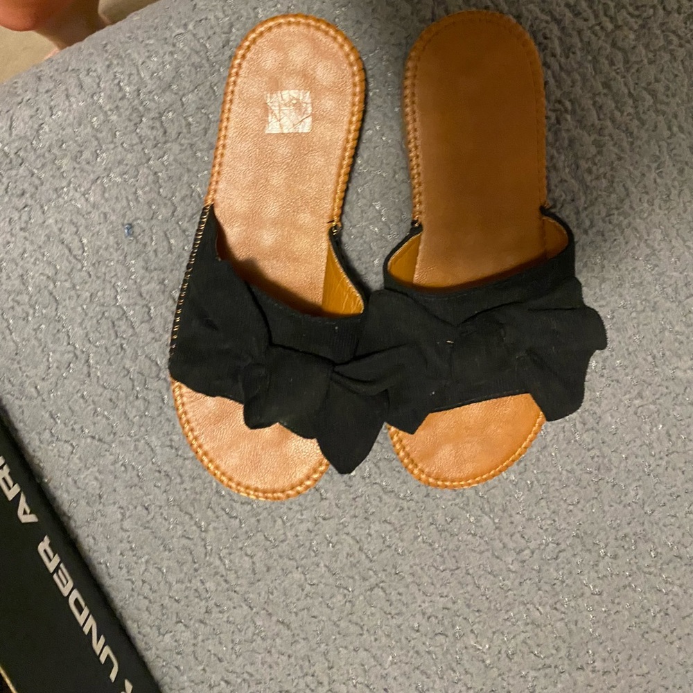 black and tan sandals